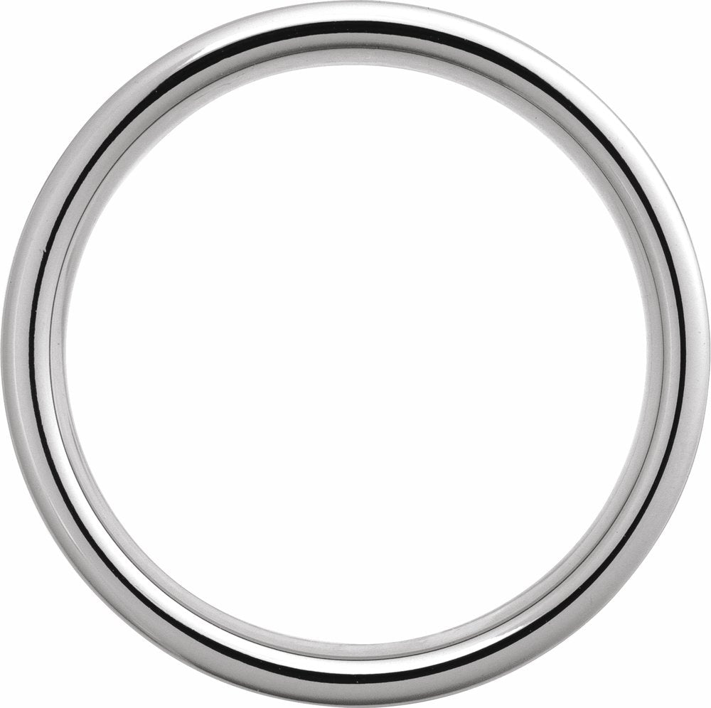 Tungsten 7 mm Comfort-Fit Flat Band Size 9.5