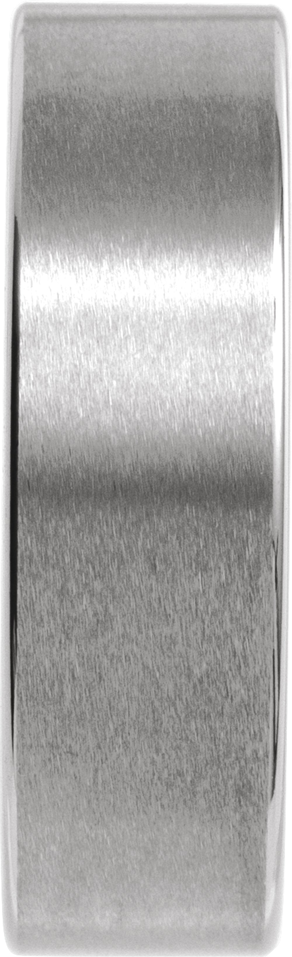 Tungsten 7 mm Comfort-Fit Flat Band Size 9.5