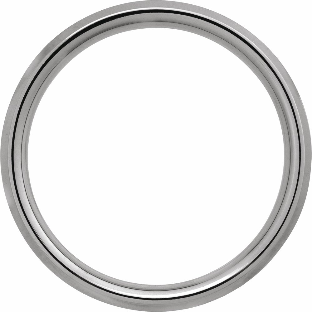 Tungsten 5 mm Beveled-Edge Band Size 7