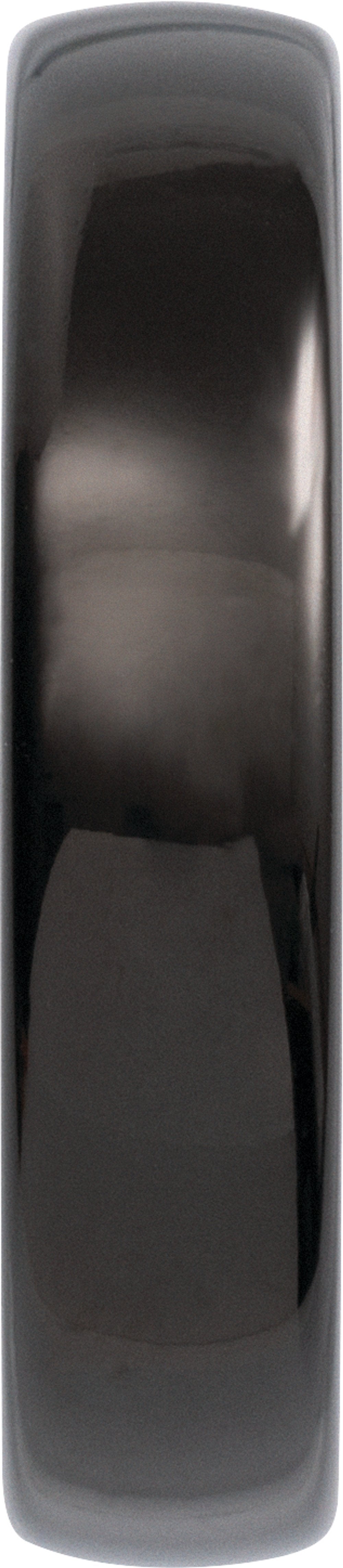 Black Tungsten 5 mm Comfort-Fit Half Round Band Size 7.5