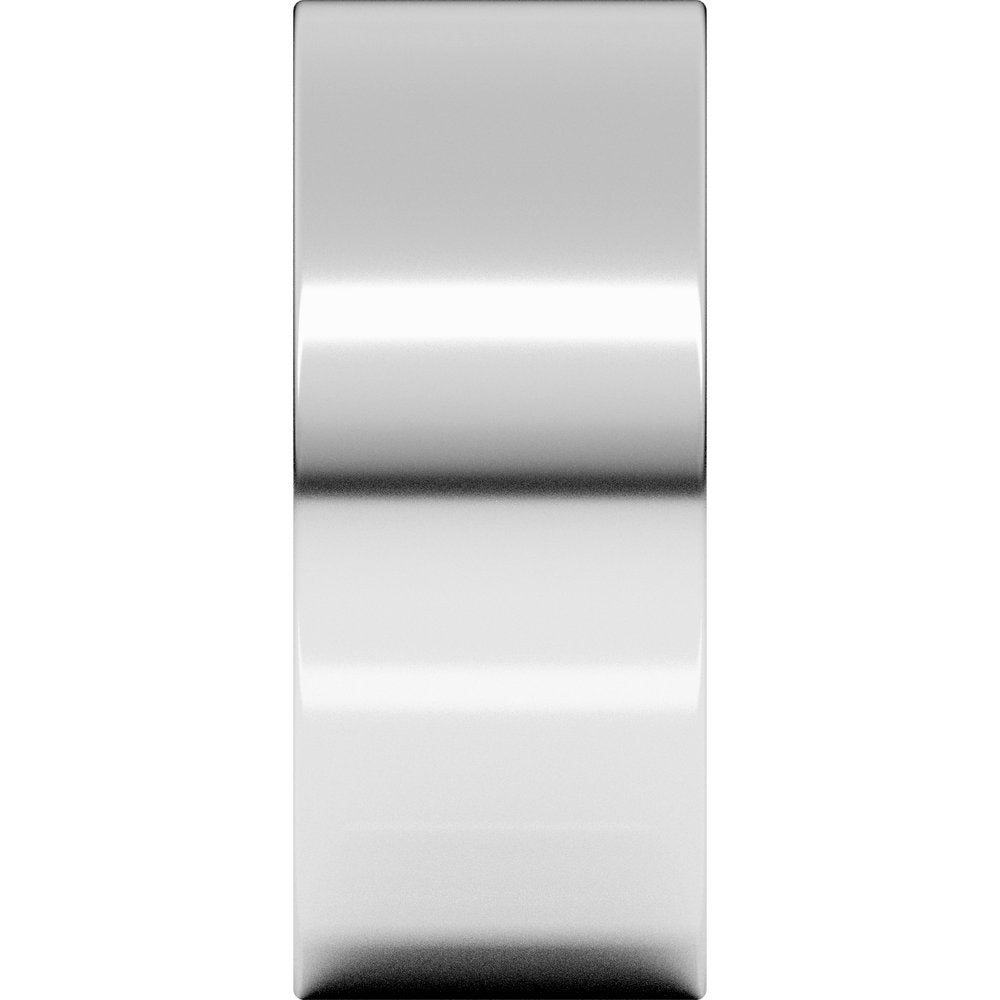 14K White Gold 8 mm Ultra-Lightweight Comfort-Fit Flat Band
