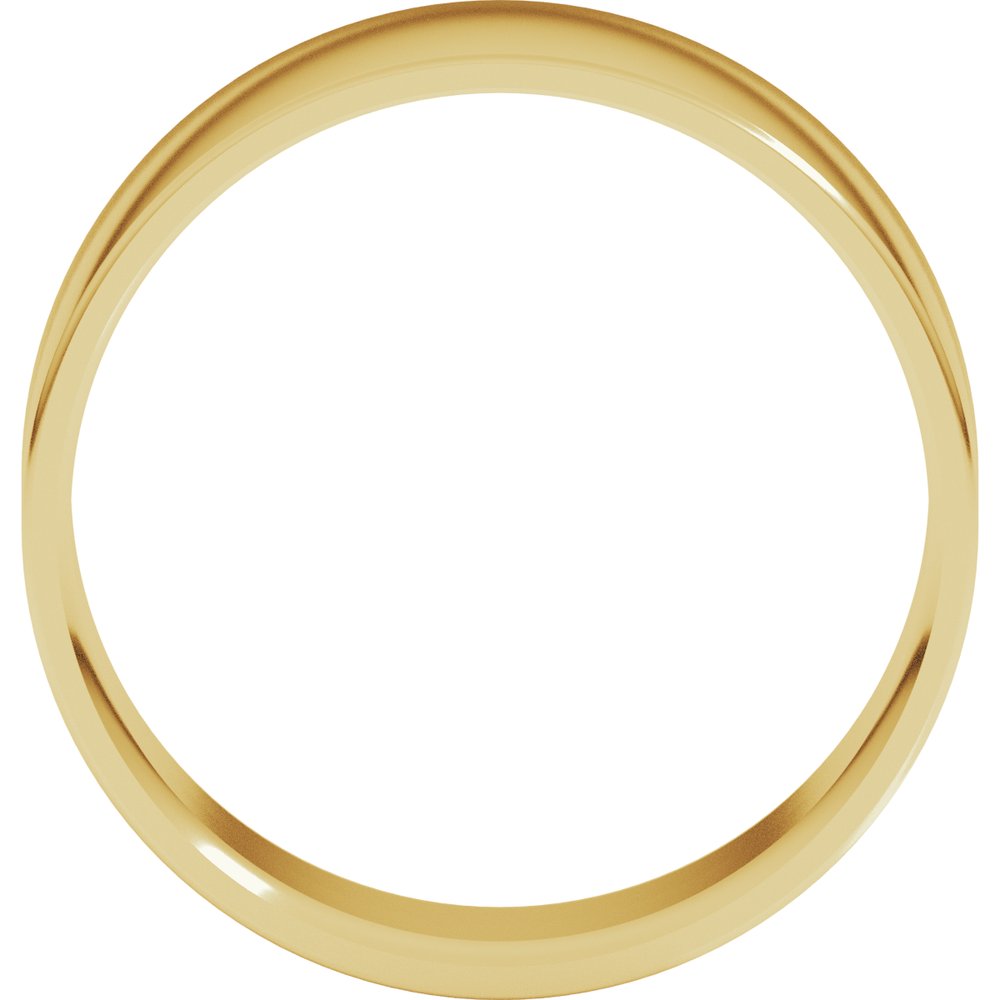 14K Yellow Gold 8 mm Ultra-Lightweight Comfort-Fit Flat Band Size 8.5