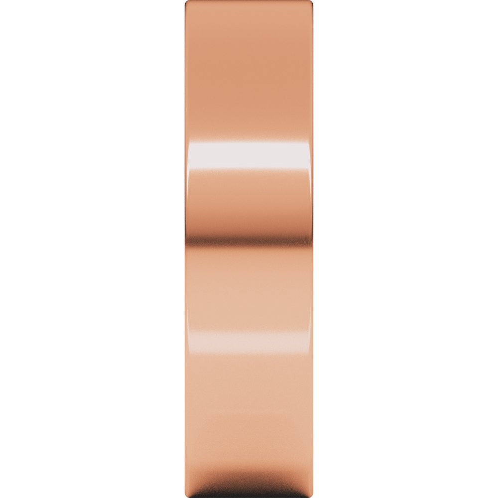 10K Rose Gold 5 mm Ultra-Lightweight Comfort-Fit Flat Band Size 9