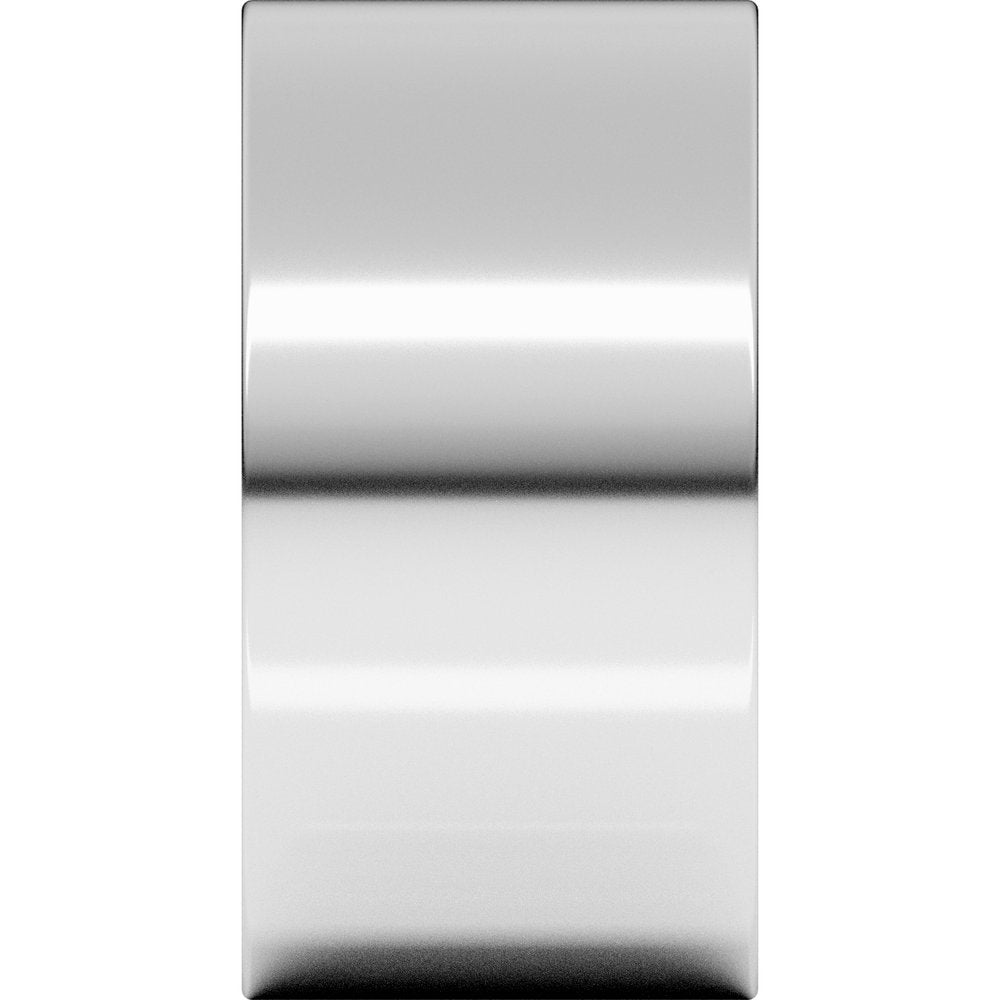 14K White Gold 10 mm Ultra-Lightweight Comfort-Fit Flat Band Size 7.5
