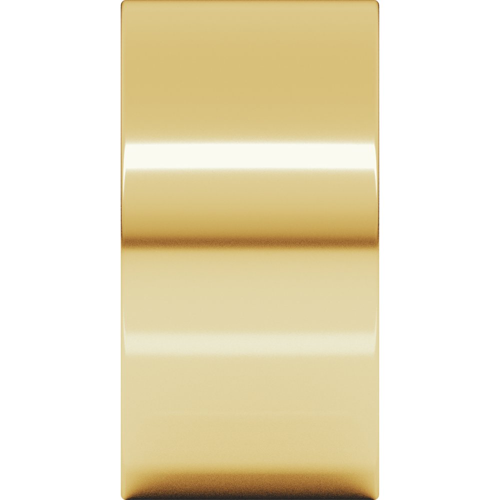 14K Yellow Gold 10 mm Ultra-Lightweight Comfort-Fit Flat Band Size 5.5