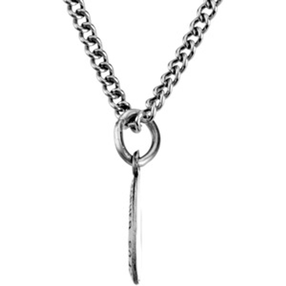 Sterling Silver 9x6 mm Oval St. Christopher 18" Necklace