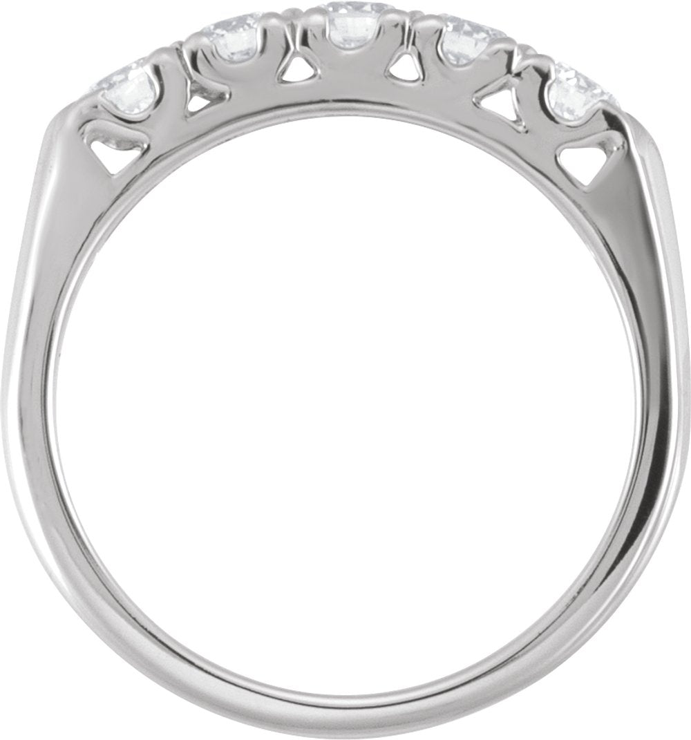 14K White Gold 1/2 CTW Lab-Grown Anniversary Band