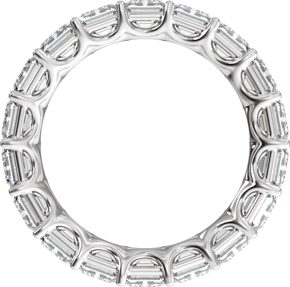 Platinum 6 CTW Lab-Grown Diamond Low Profile Eternity Band
