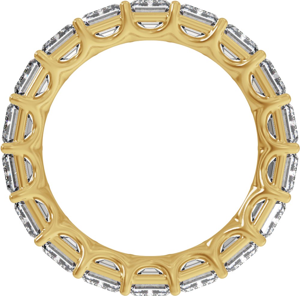 14K Yellow Gold 9 1/3 CTW Lab-Grown Diamond Low Profile Eternity Band