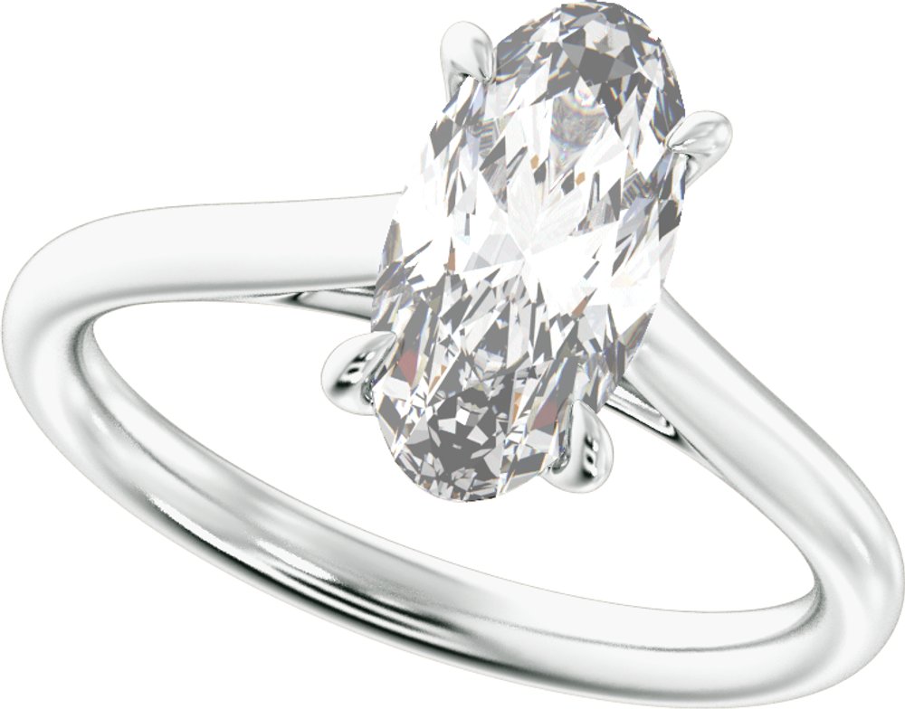 Platinum 2 CTW Lab-Grown Diamond Engagement Ring