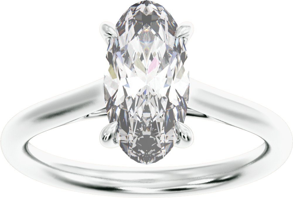 Platinum 2 CTW Lab-Grown Diamond Engagement Ring