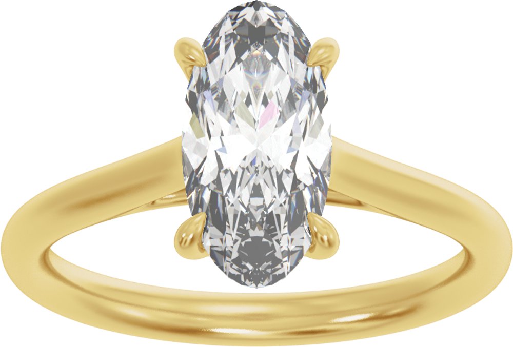 14K Yellow Gold 2 CTW Lab-Grown Diamond Engagement Ring