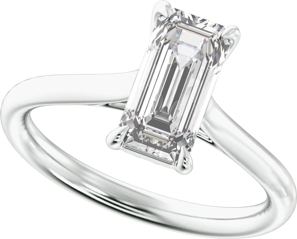 14K White Gold 2 CTW Lab-Grown Diamond Engagement Ring