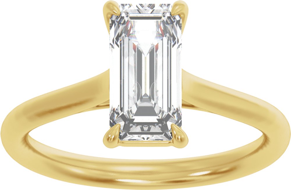 14K Yellow Gold 2 CTW Lab-Grown Diamond Engagement Ring