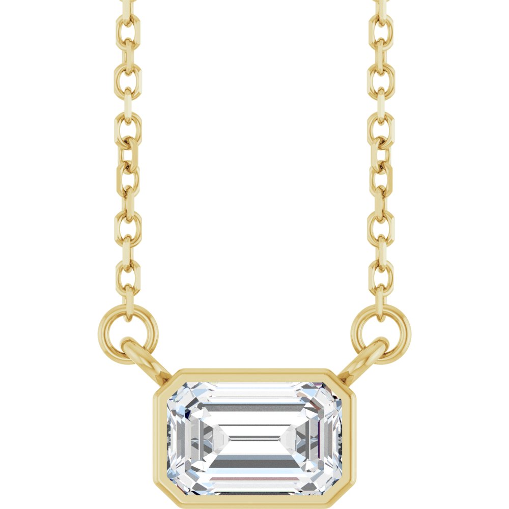 14K Yellow Gold 1/2 CT Lab-Grown Diamond 18" Necklace