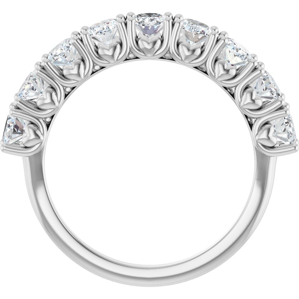 14K White Gold 2 CTW Natural Diamond Anniversary Band