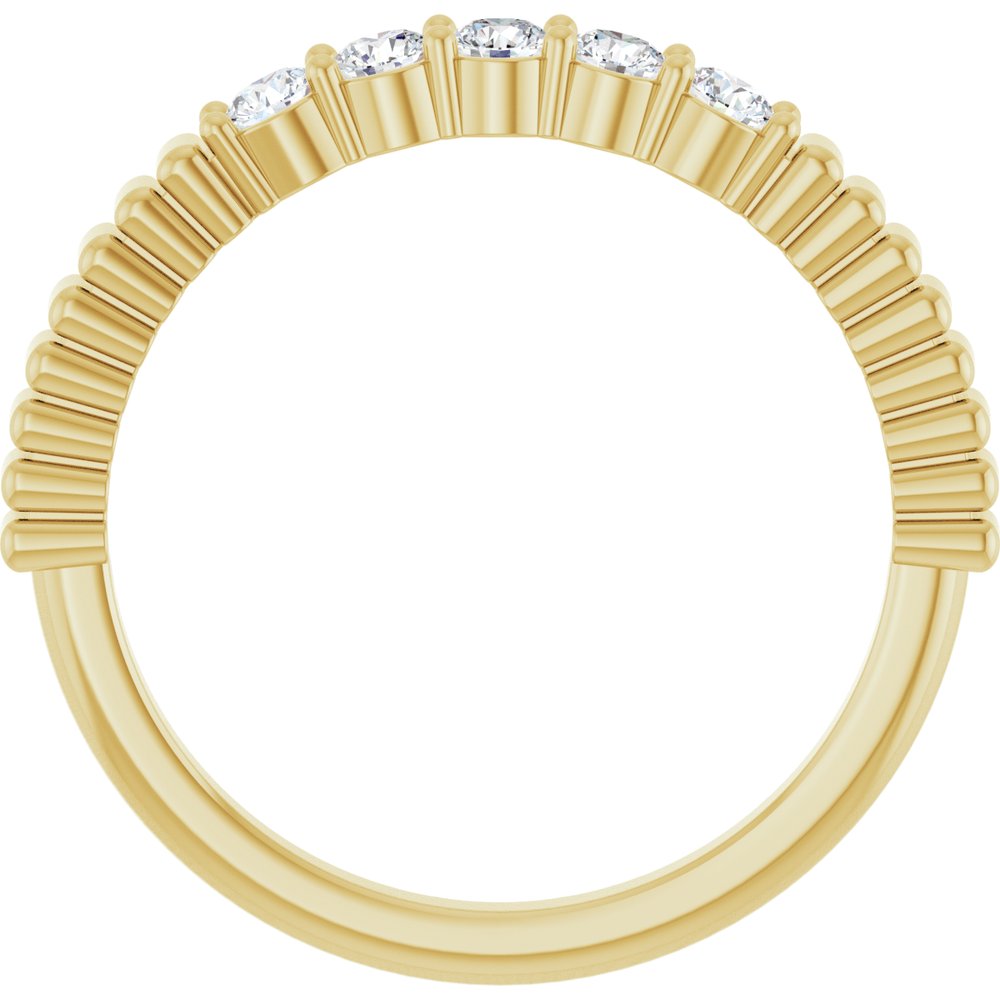 14K Yellow Gold 1/3 CTW Natural Diamond Anniversary Band