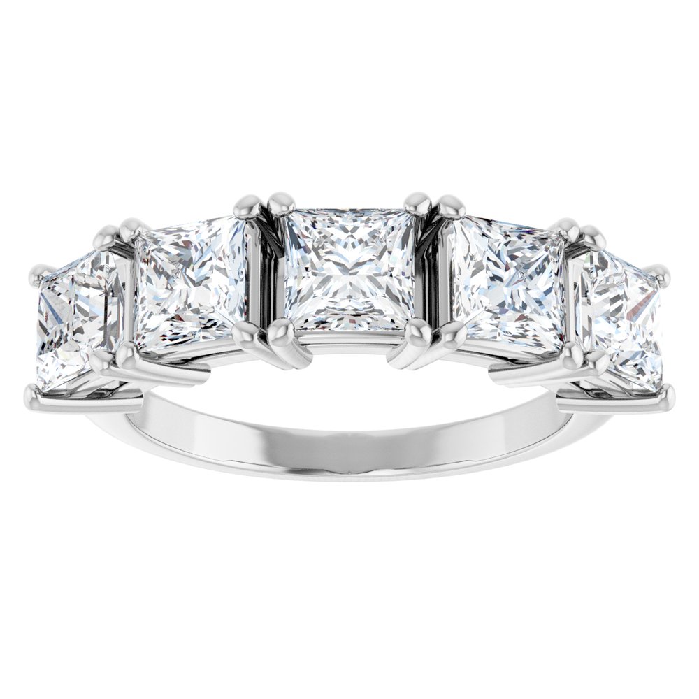 14K White Gold 2 5/8 CTW Lab-Grown Diamond Anniversary Band