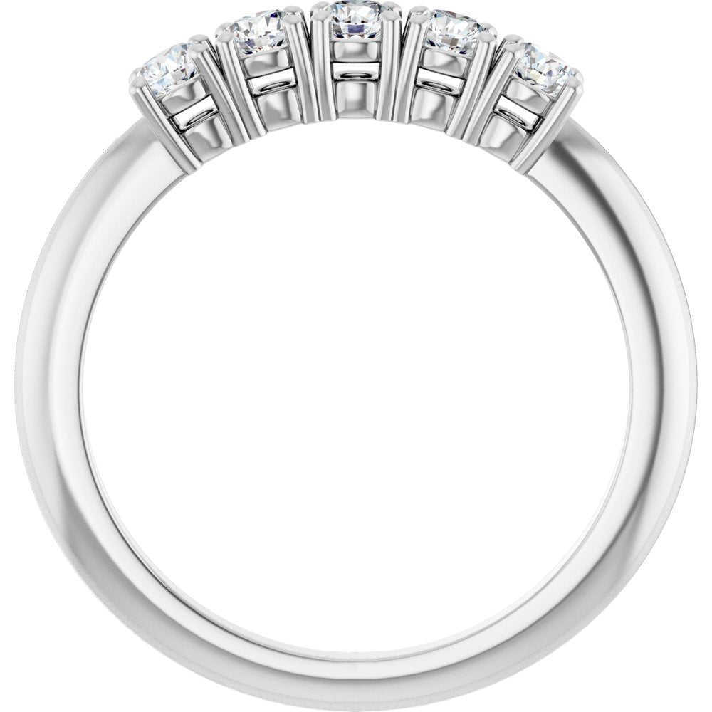 14K White Gold 1/3 CTW Lab-Grown Diamond Anniversary Band