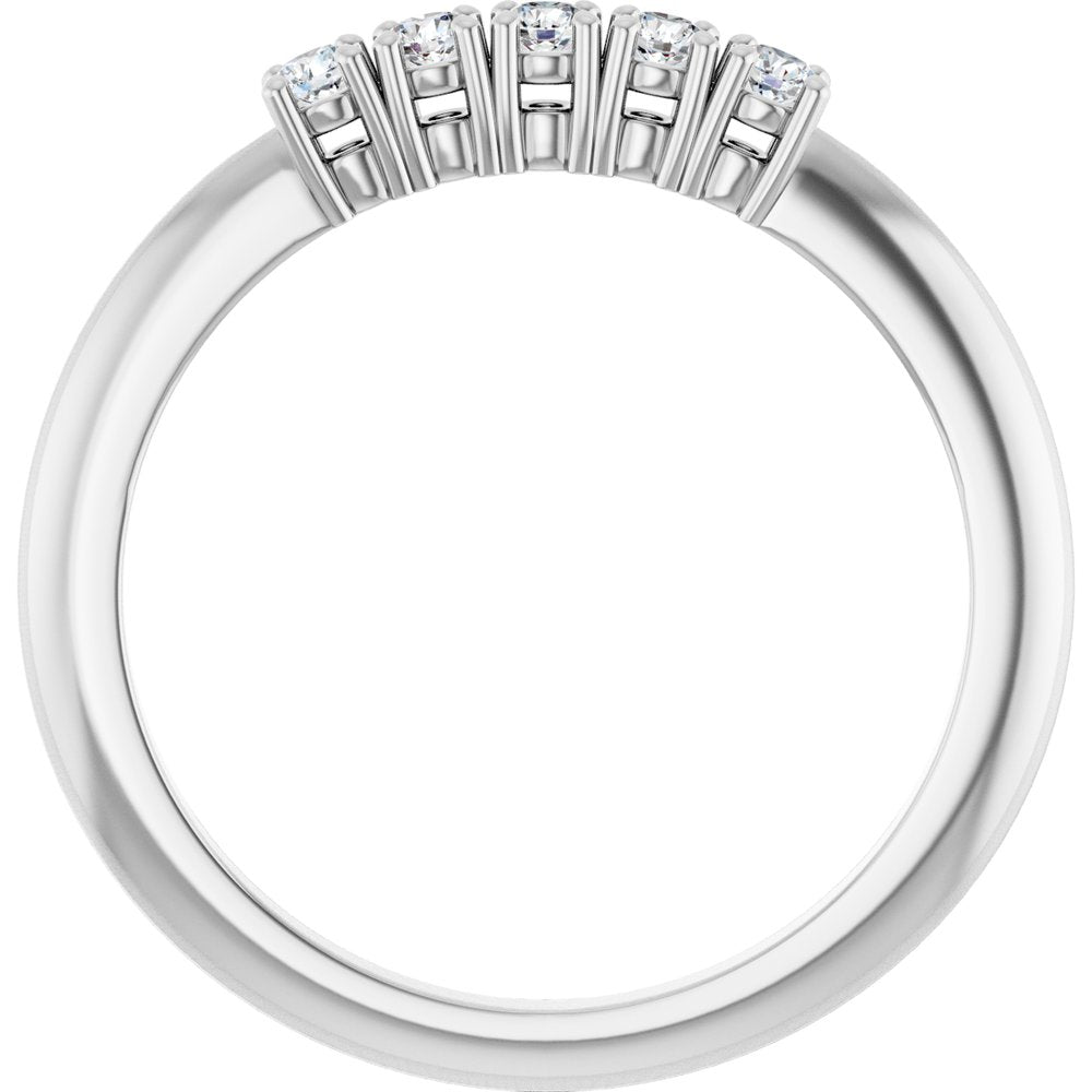 14K White Gold 1/6 CTW Lab-Grown Diamond Anniversary Band