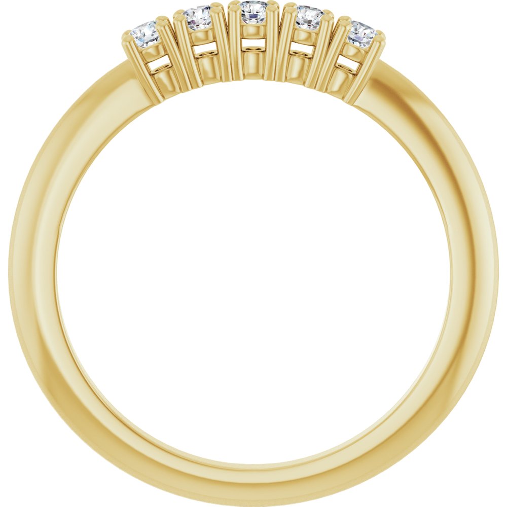 14K Yellow Gold 1/6 CTW Lab-Grown Diamond Anniversary Band