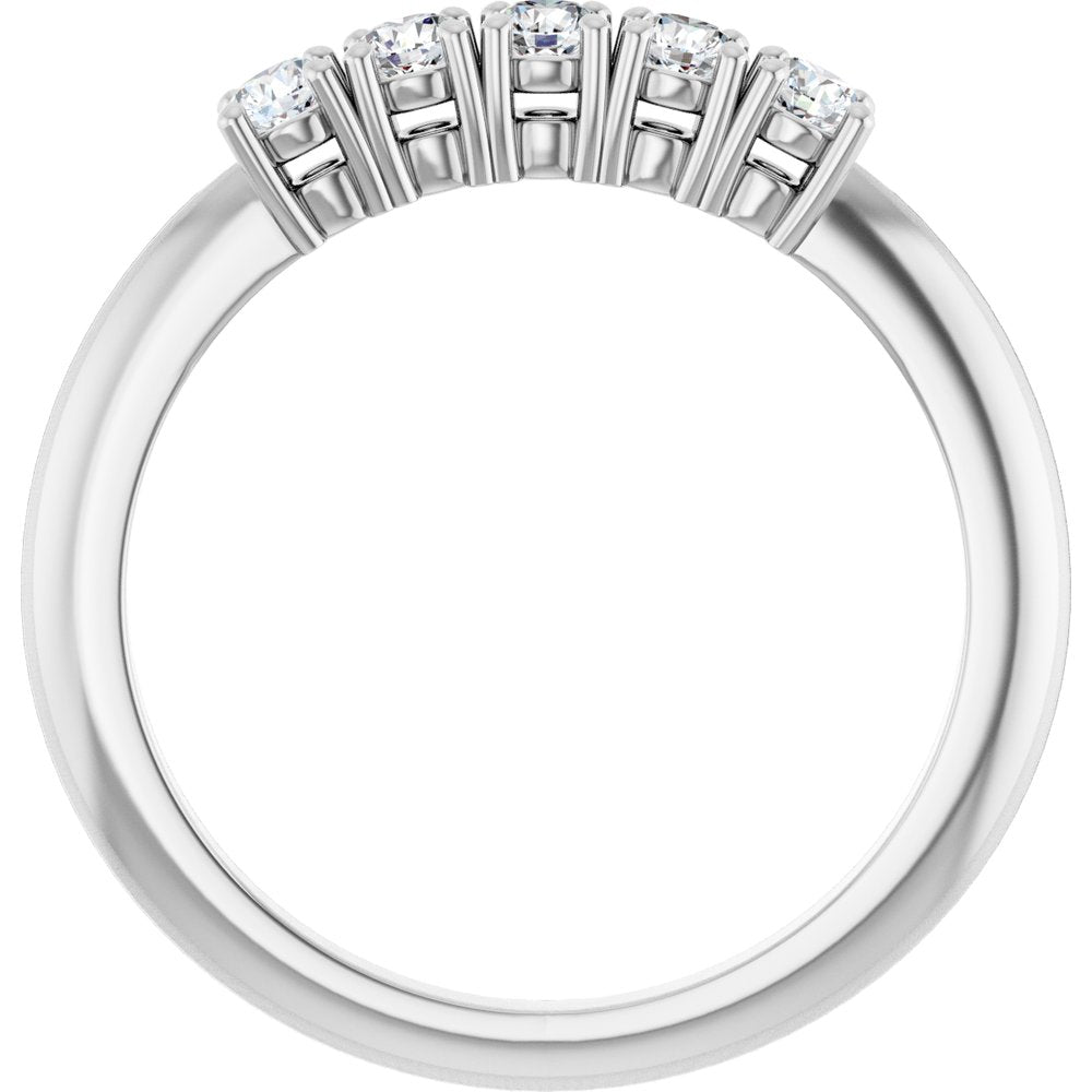14K White Gold 1/3 CTW Lab-Grown Diamond Anniversary Band