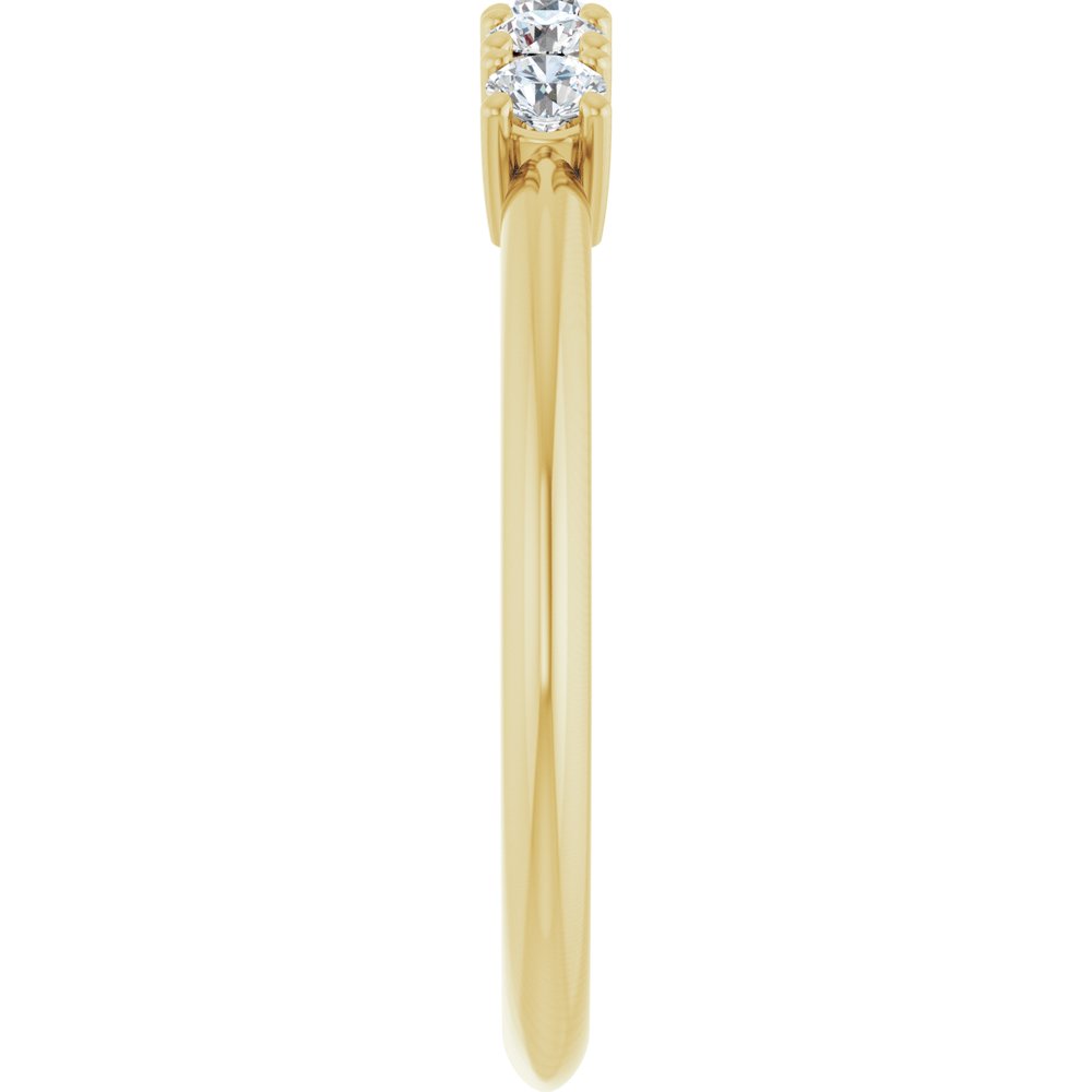 14K Yellow Gold 1/3 CTW Lab-Grown Diamond Anniversary Band