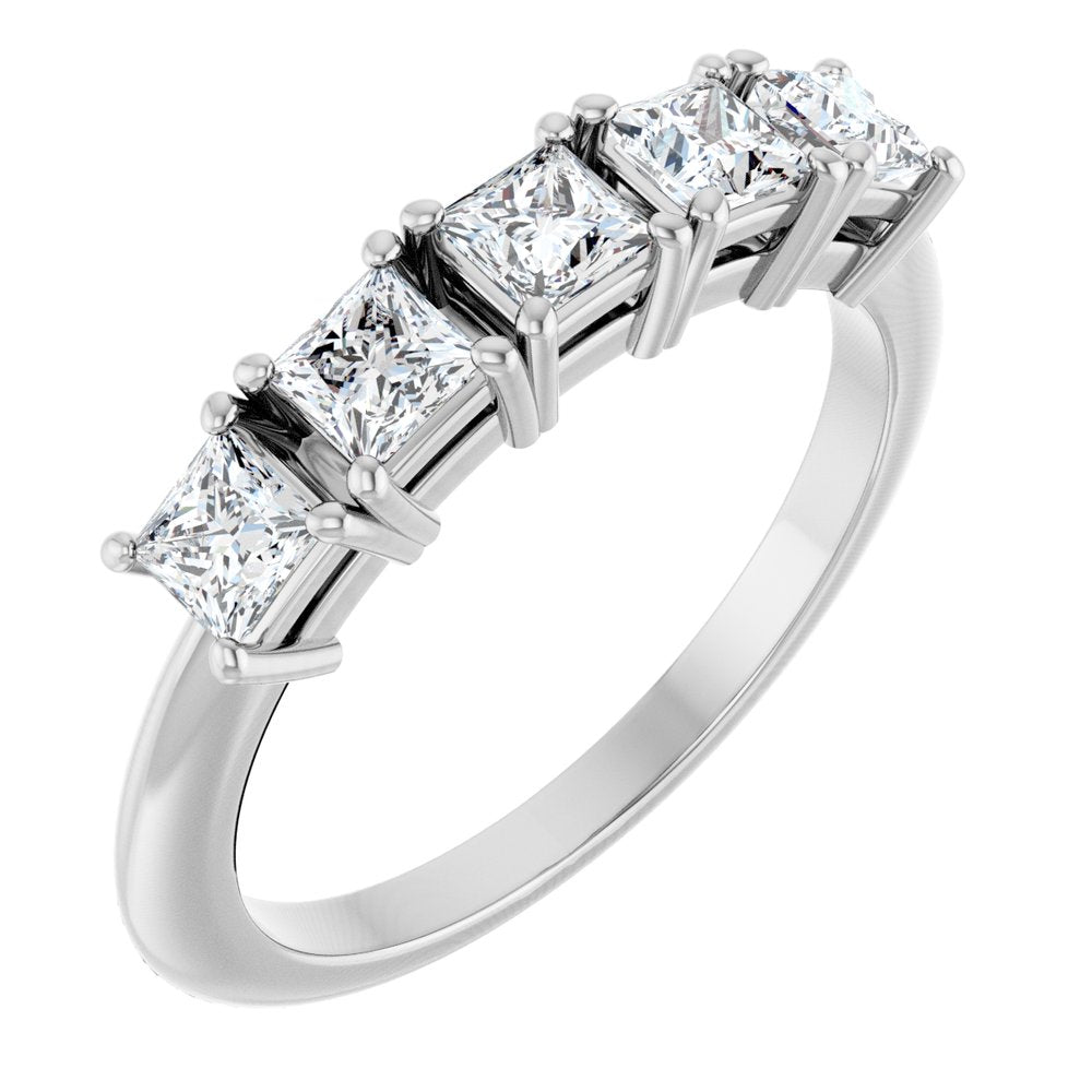 14K White Gold 3/4 CTW Lab-Grown Diamond Anniversary Band