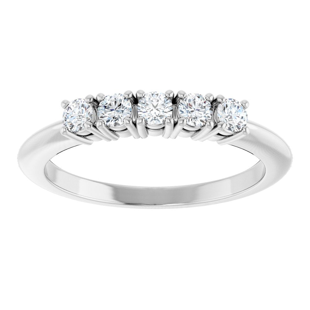 14K White Gold 1/3 CTW Lab-Grown Diamond Anniversary Band