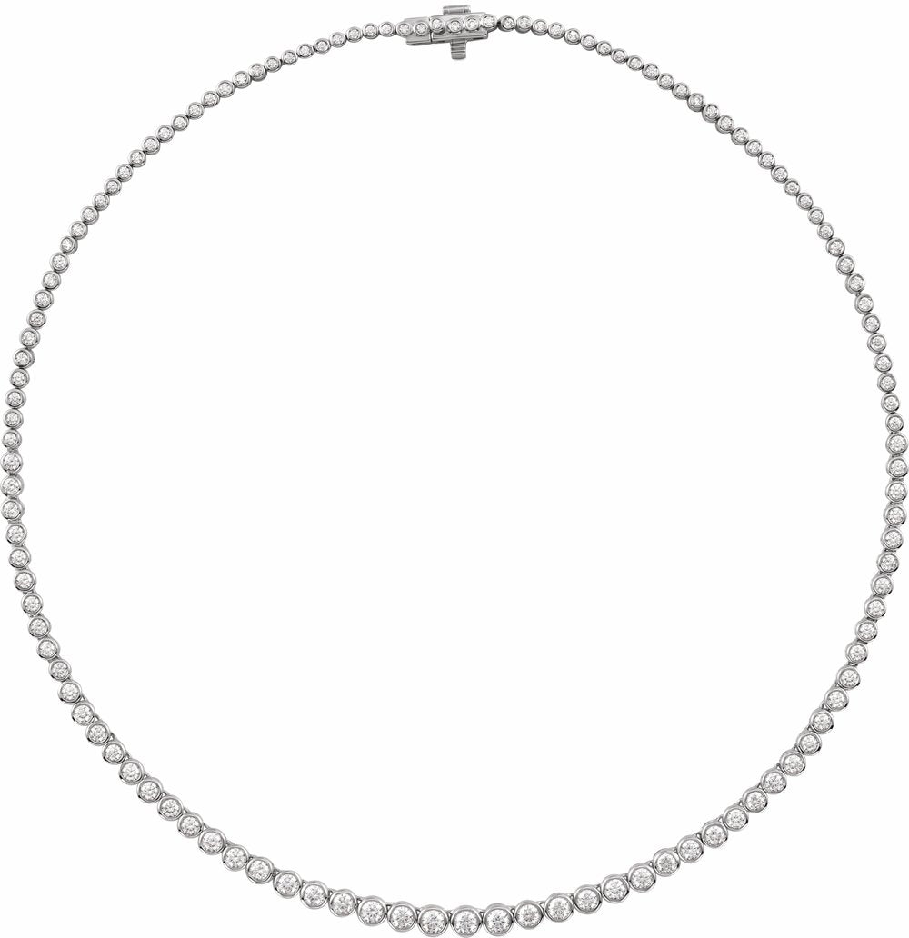 14K White Gold 5 1/5 CTW Lab-Grown Diamond 16" Necklace
