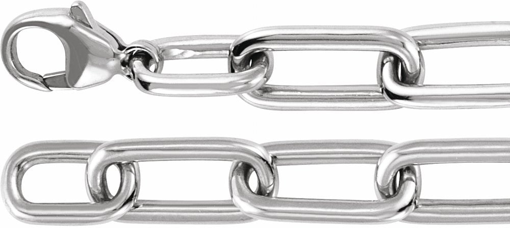 14K White Gold 1 1/2 CTW Lab-Grown Diamond Paperclip-Style 7" Bracelet