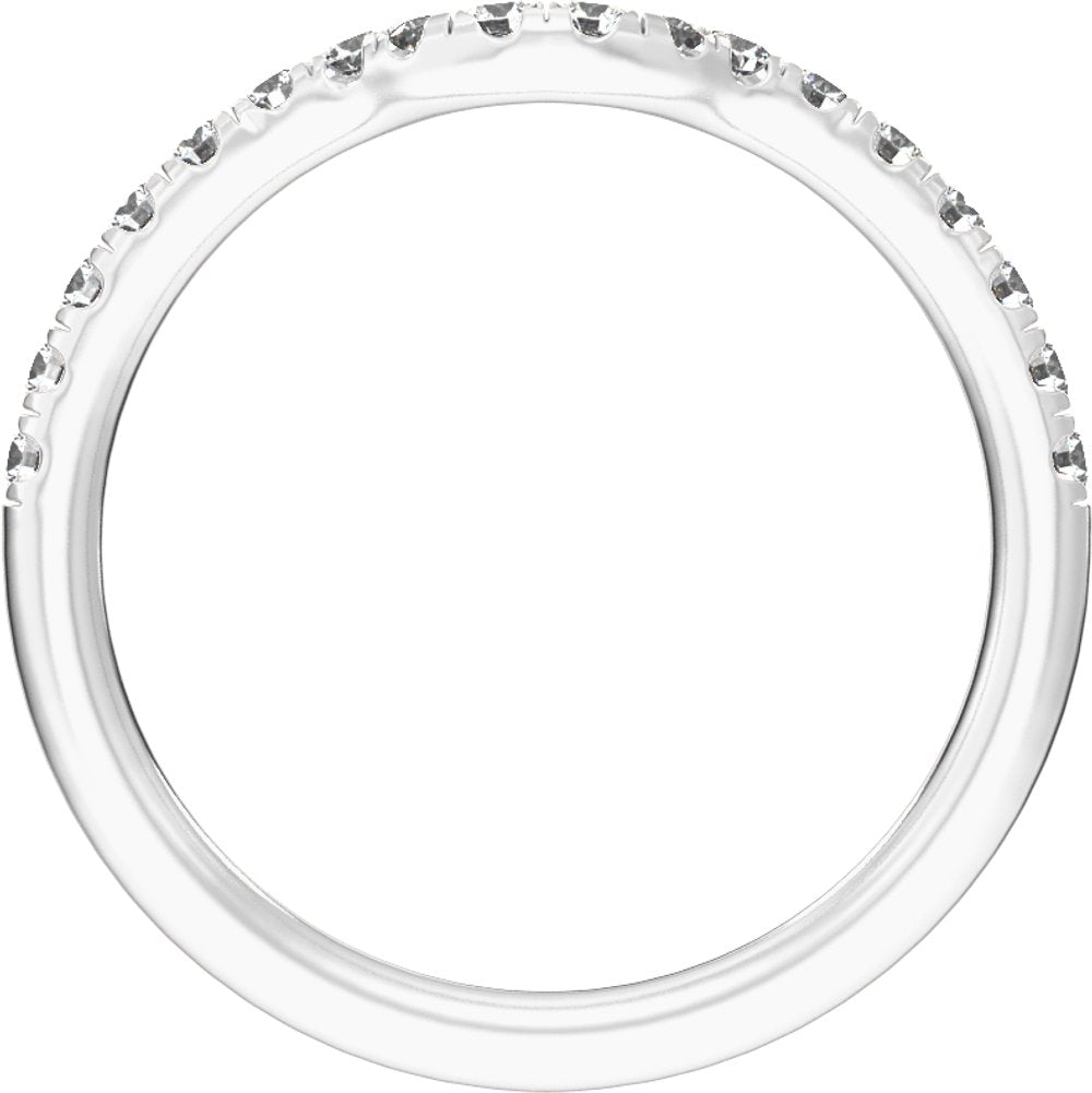 14K White Gold 1/3 CTW Lab-Grown Diamond Band