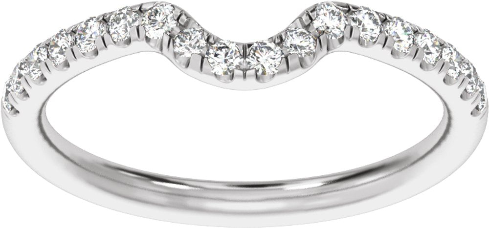 14K White Gold 1/3 CTW Lab-Grown Diamond Band