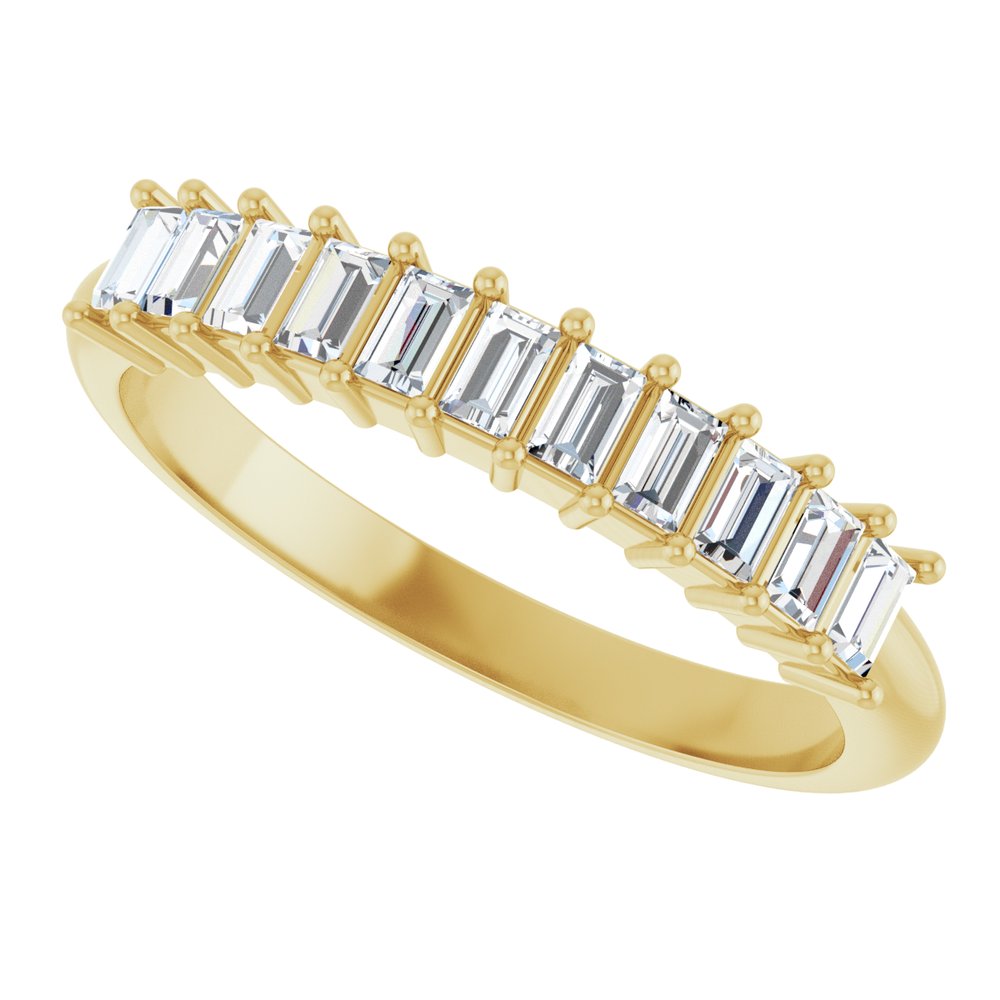 14K Yellow Gold 1/2 CTW Natural Diamond Anniversary Band