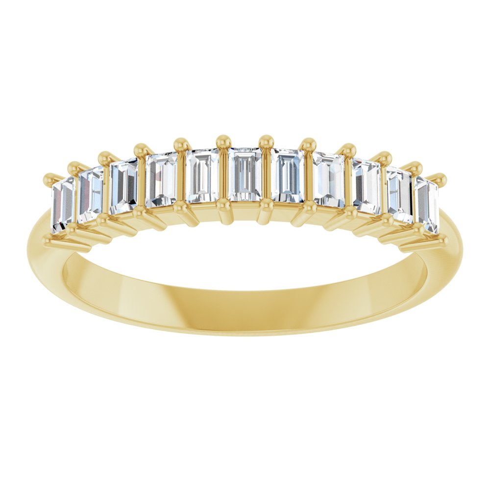 14K Yellow Gold 1/3 CTW Lab-Grown Diamond Anniversary Band