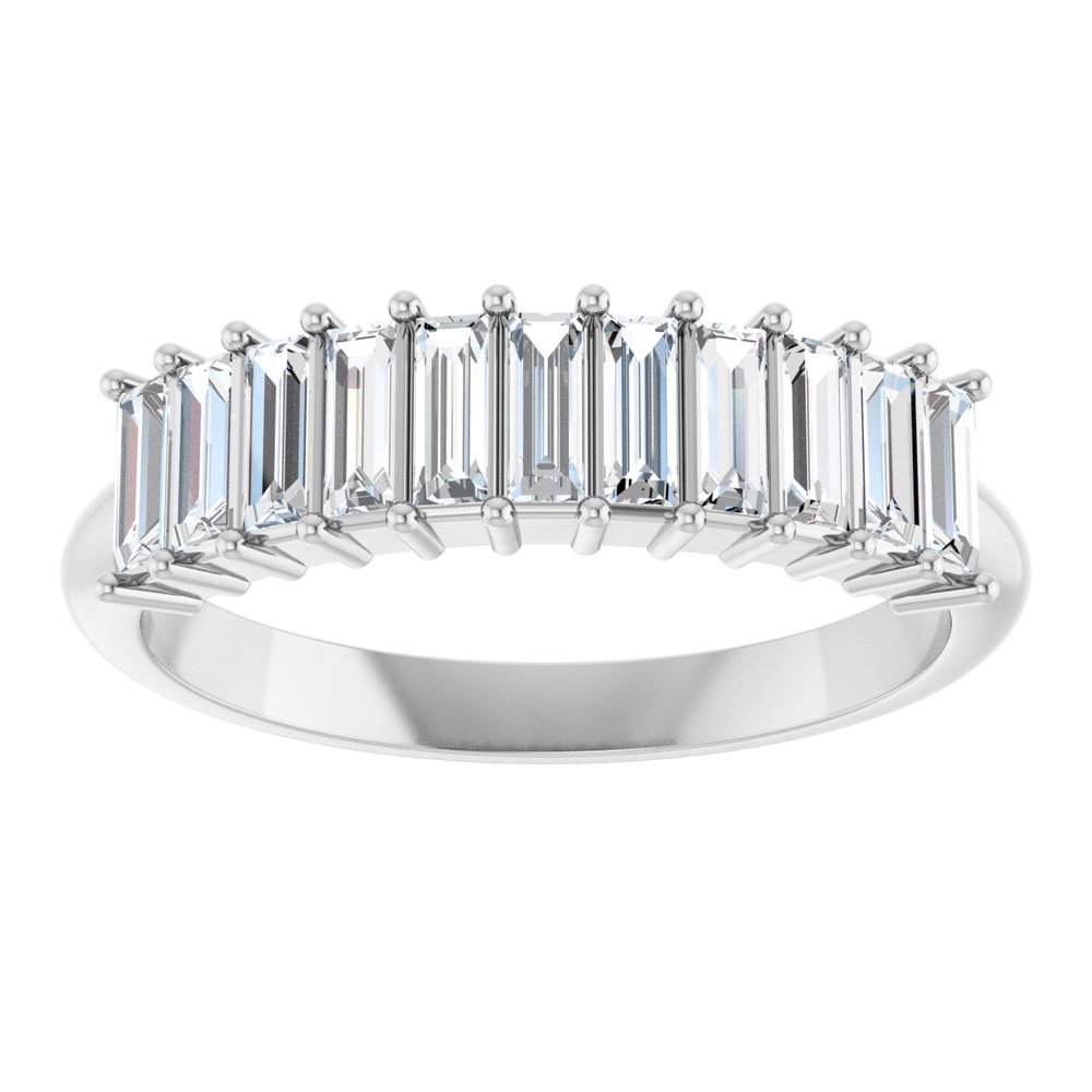 14K White Gold 5/8 CTW Lab-Grown Diamond Anniversary Band