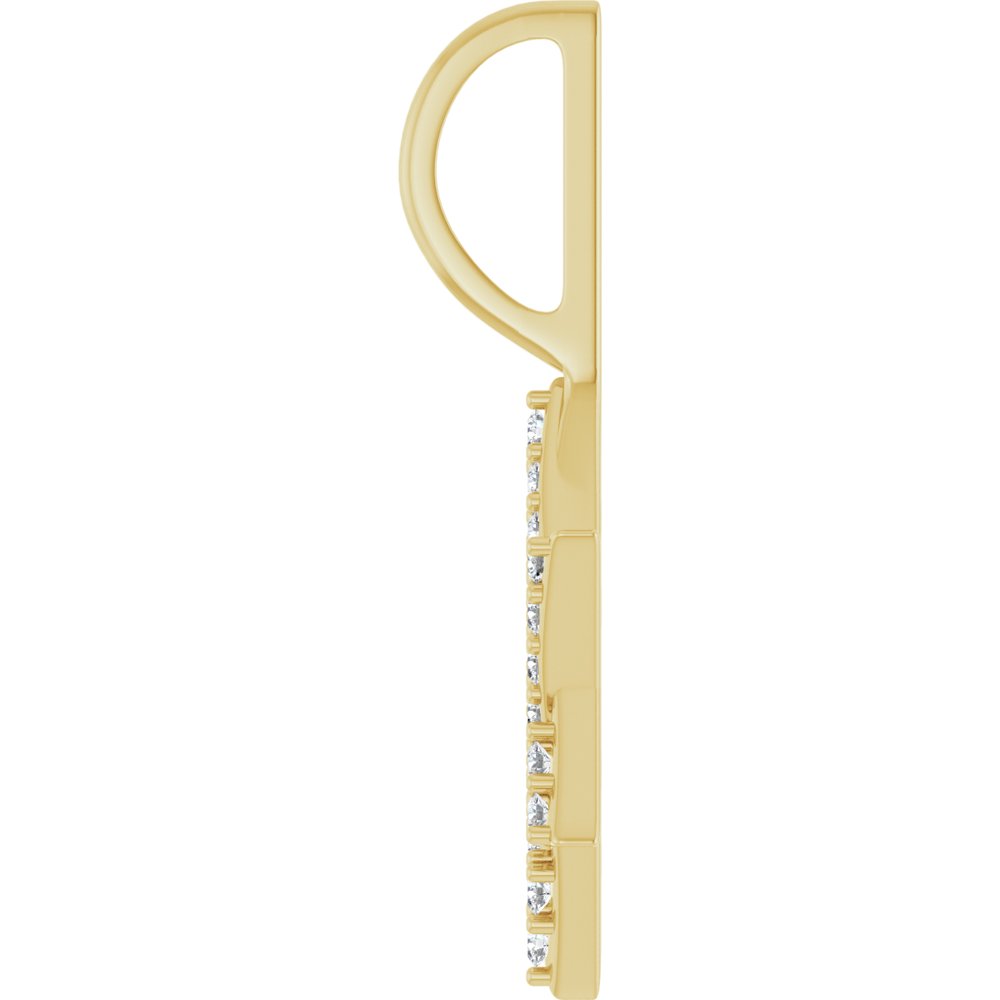 14K Yellow Gold 1/6 CTW Natural Diamond Star of David Pendant