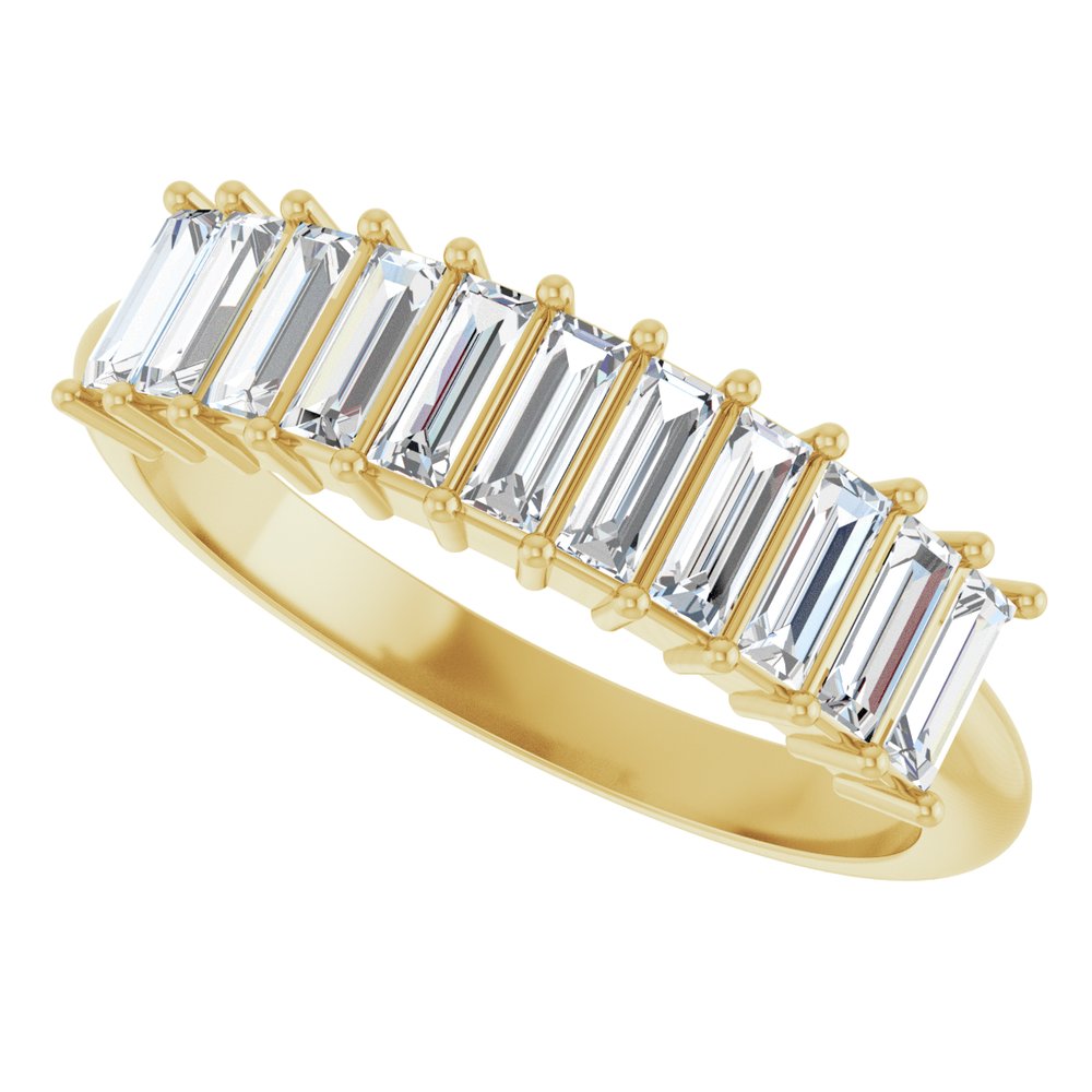 14K Yellow Gold 3/4 CTW Natural Diamond Anniversary Band