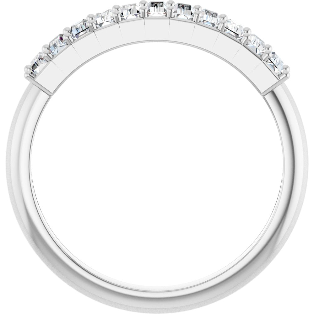 14K White Gold 1/2 CTW Lab-Grown Diamond Anniversary Band