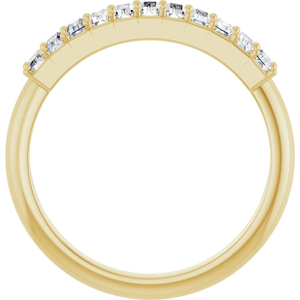 14K Yellow Gold 1/2 CTW Lab-Grown Diamond Anniversary Band