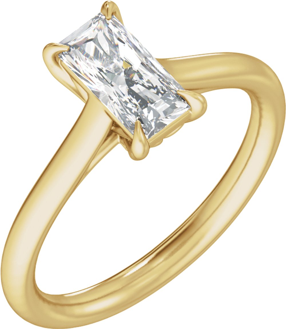 14K Yellow Gold 2 CTW Lab-Grown Diamond Engagement Ring