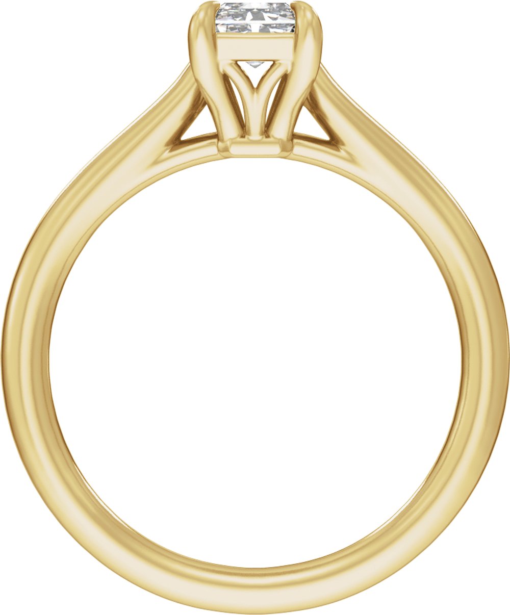 14K Yellow Gold 1 CTW Lab-Grown Diamond Engagement Ring