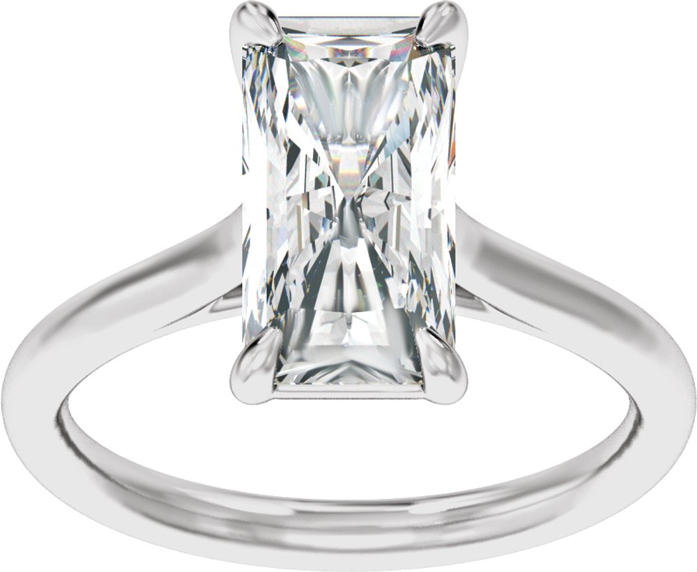 Platinum 2 CTW Lab-Grown Diamond Engagement Ring