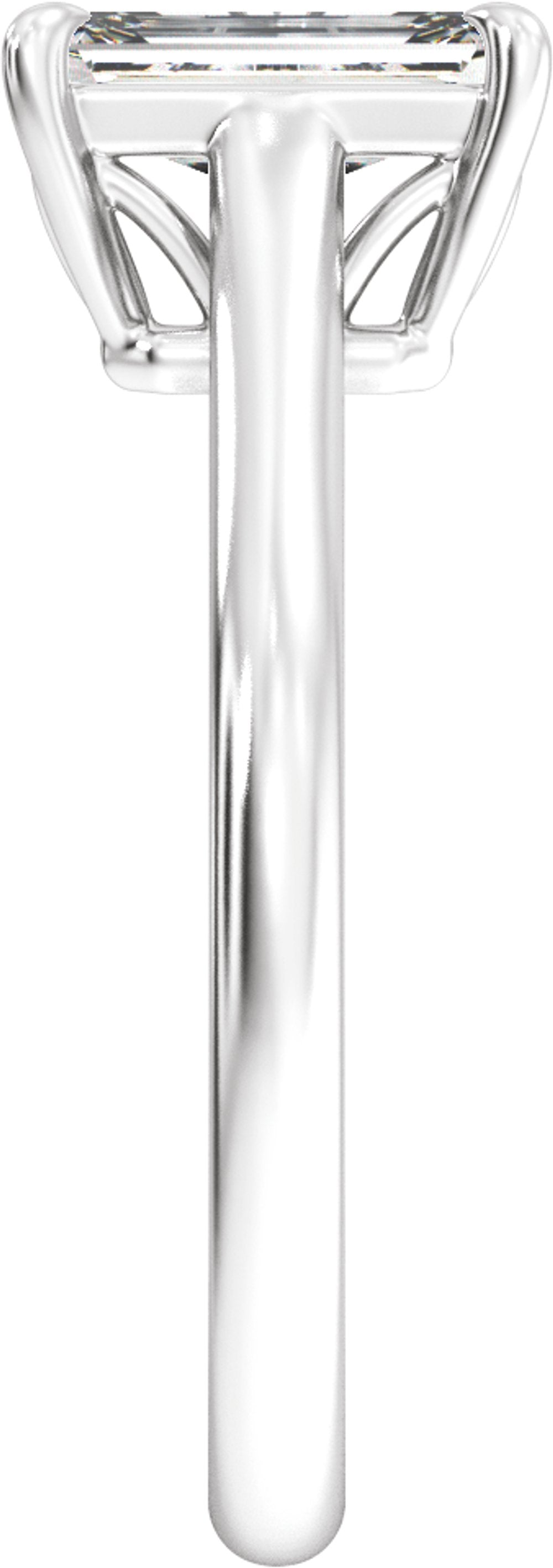 14K White Gold 1 CTW Lab-Grown Diamond Engagement Ring