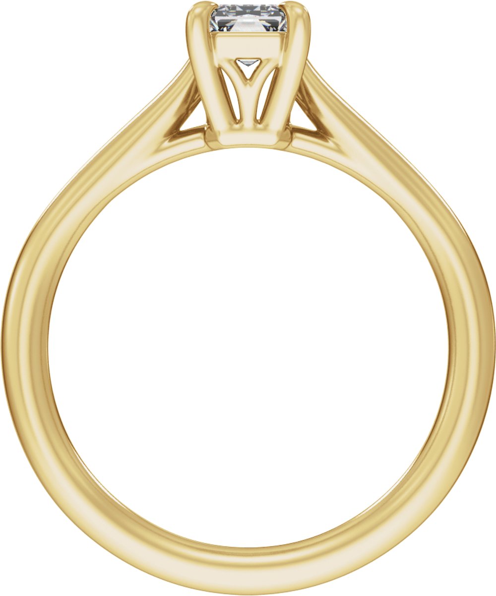 14K Yellow Gold 1 CTW Lab-Grown Diamond Engagement Ring