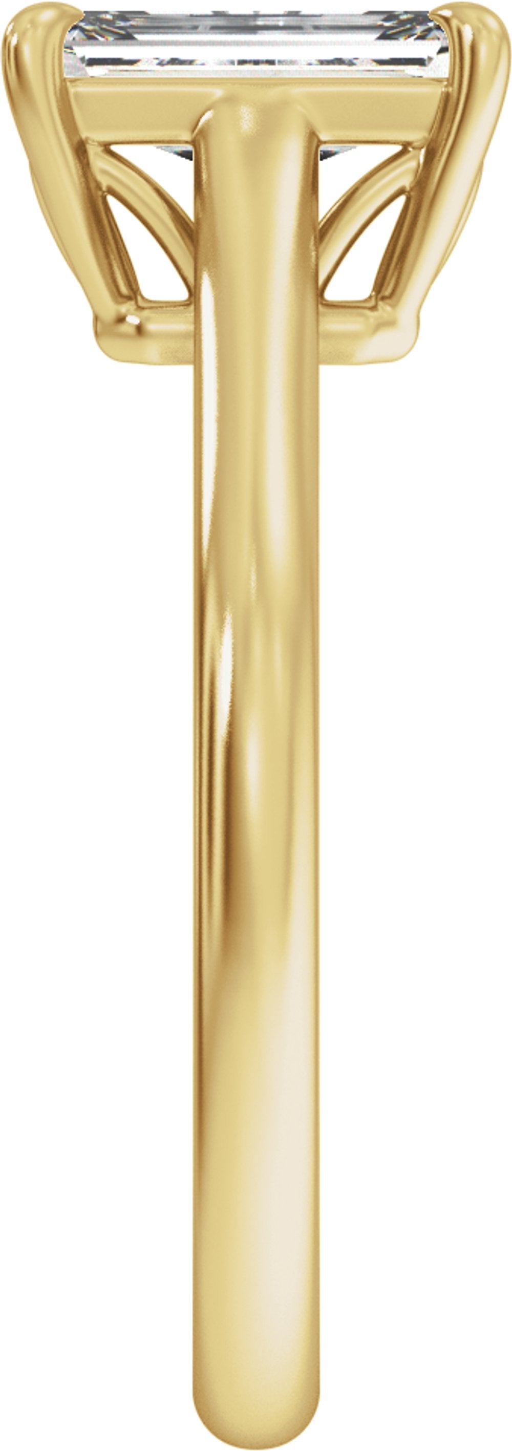 14K Yellow Gold 1 CTW Lab-Grown Diamond Engagement Ring