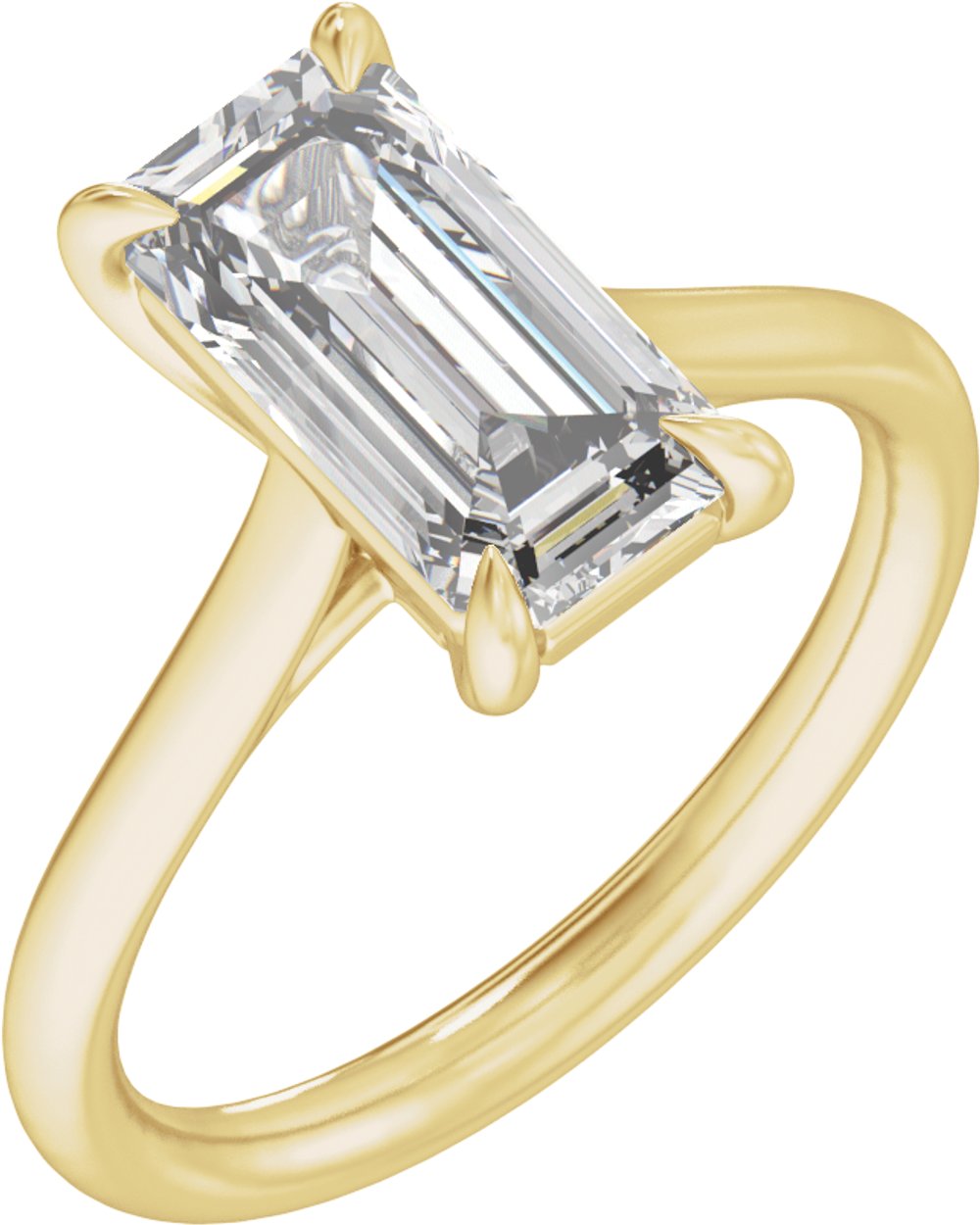 14K Yellow Gold 3 CTW Lab-Grown Diamond Engagement Ring