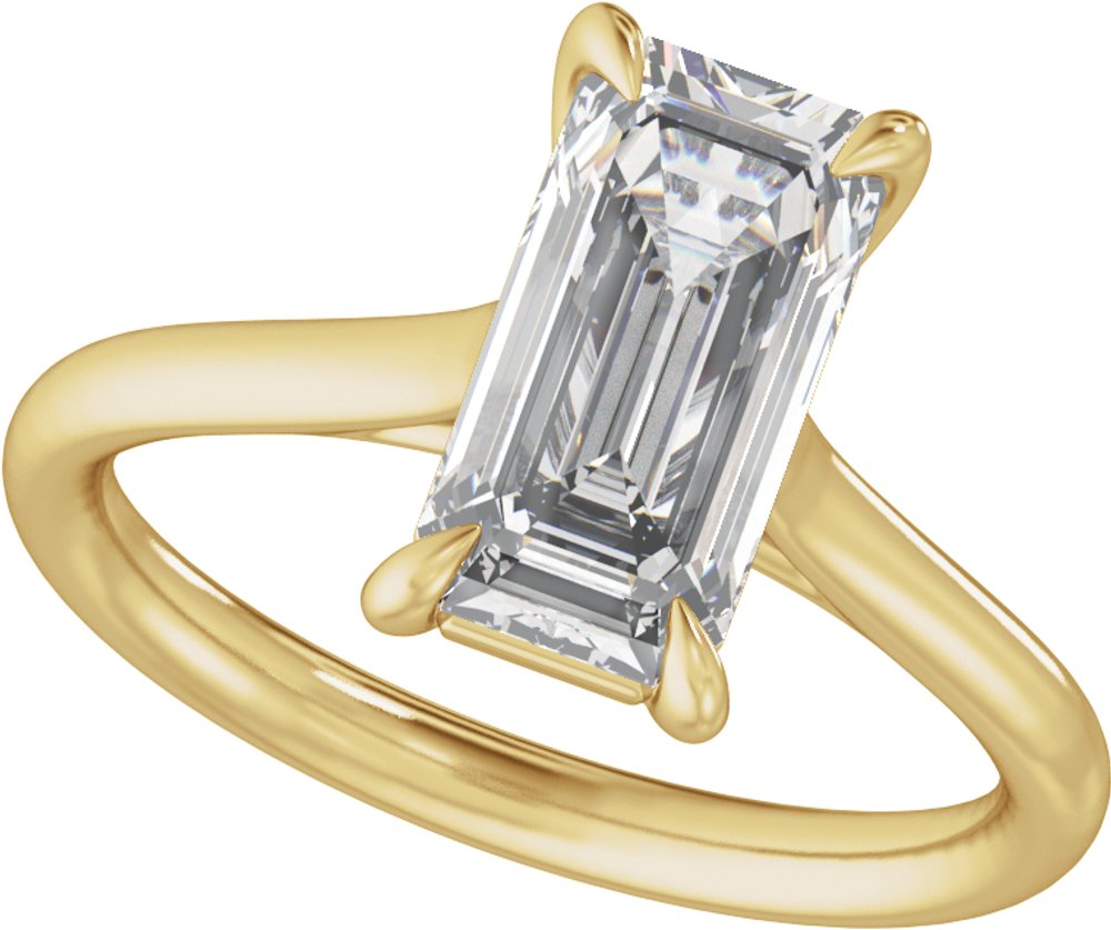 14K Yellow Gold 3 CTW Lab-Grown Diamond Engagement Ring