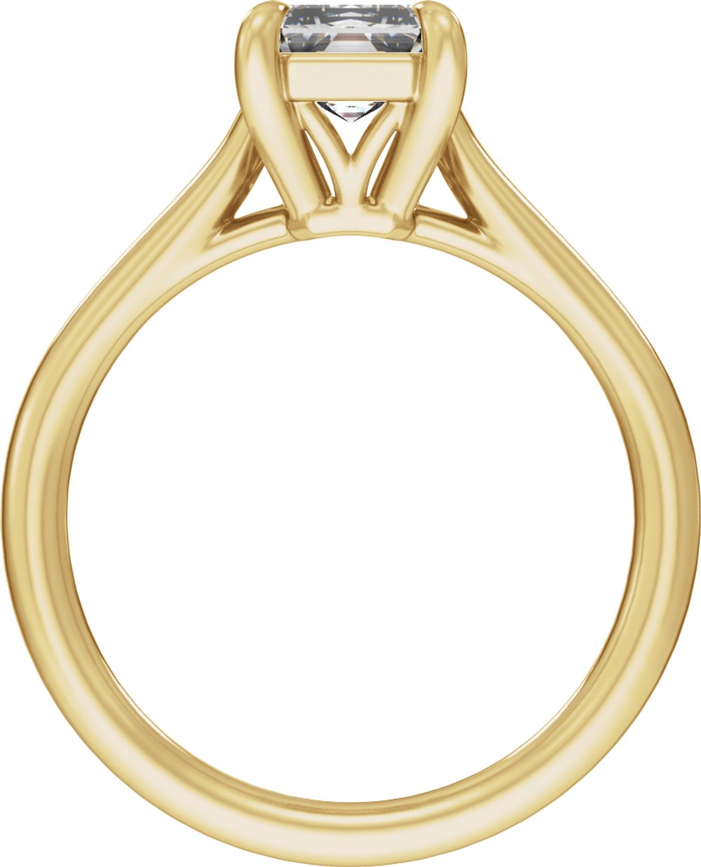 14K Yellow Gold 3 CTW Lab-Grown Diamond Engagement Ring