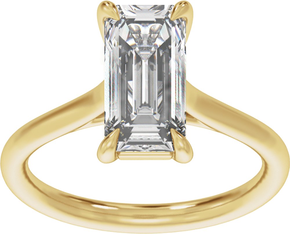 14K Yellow Gold 3 CTW Lab-Grown Diamond Engagement Ring